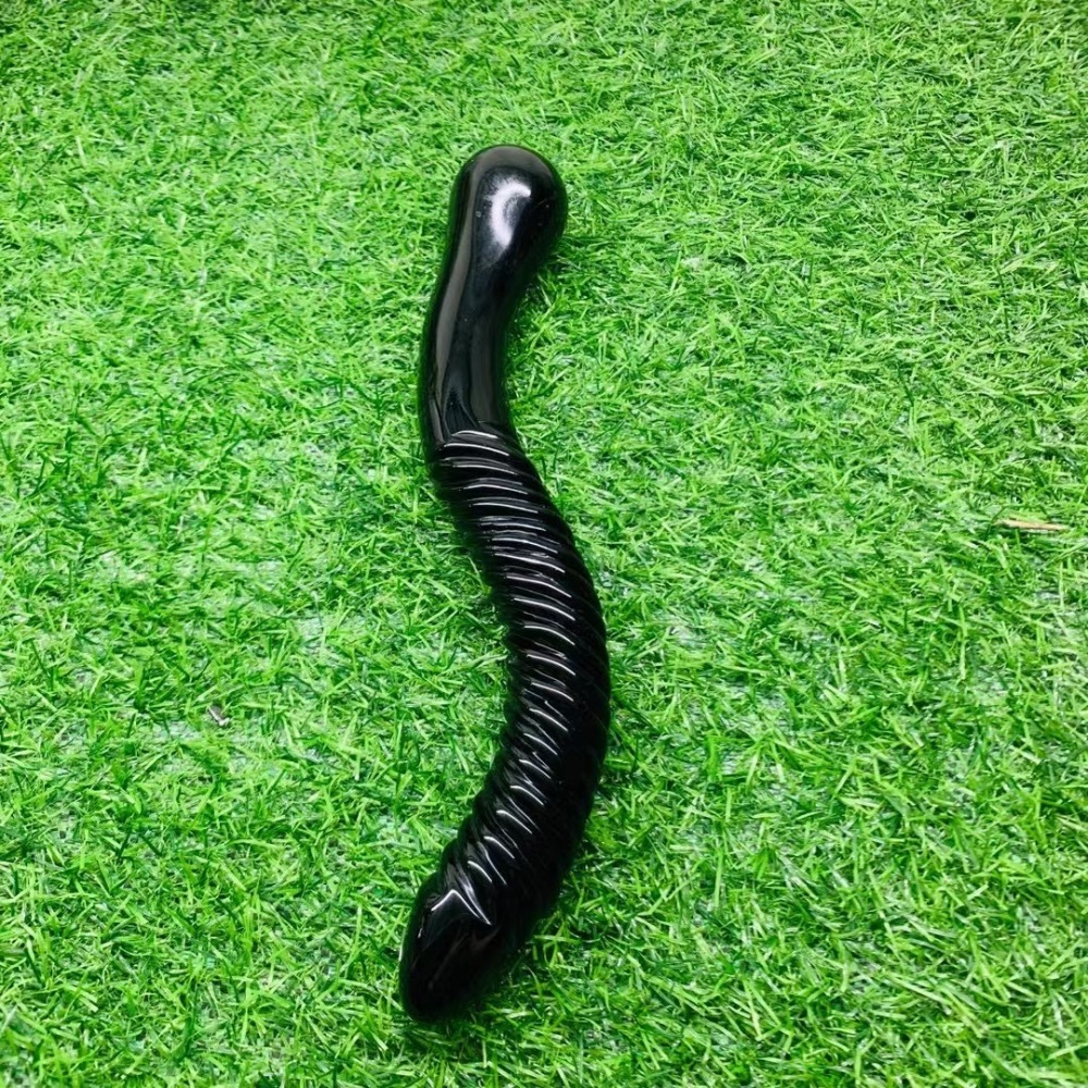 MYK5364-Natural Obsidian Vibrator/Vaginal Stick