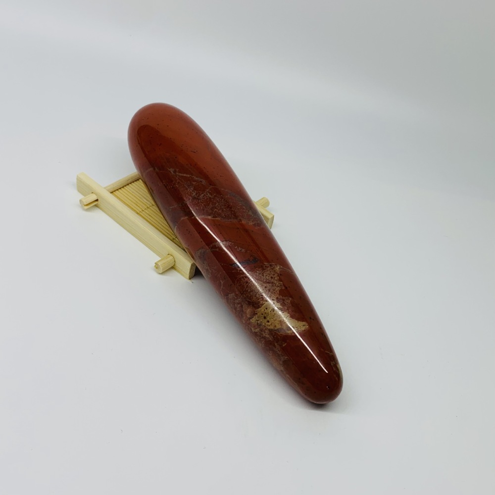 MYK5361-Natural Red Jade Vibrating Muscle/Vaginal Stick