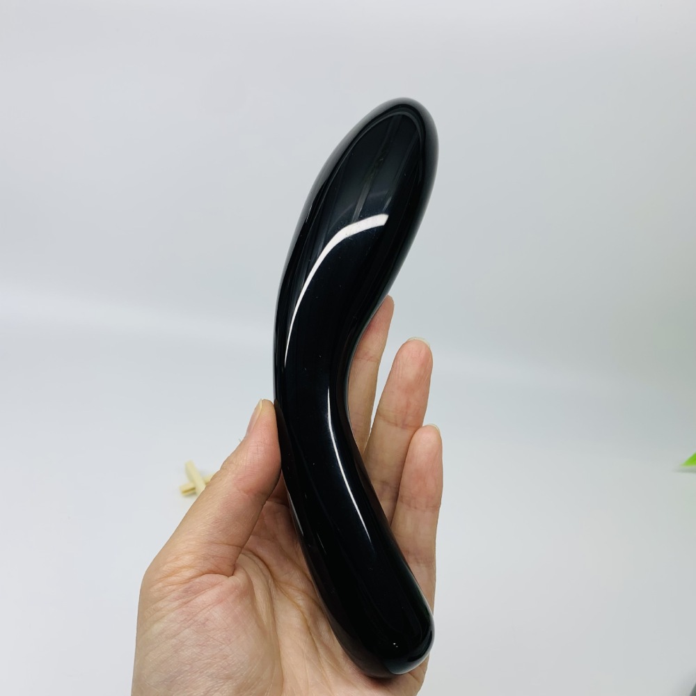 MYK5373-Natural Obsidian Vibrator/Vaginal Stick
