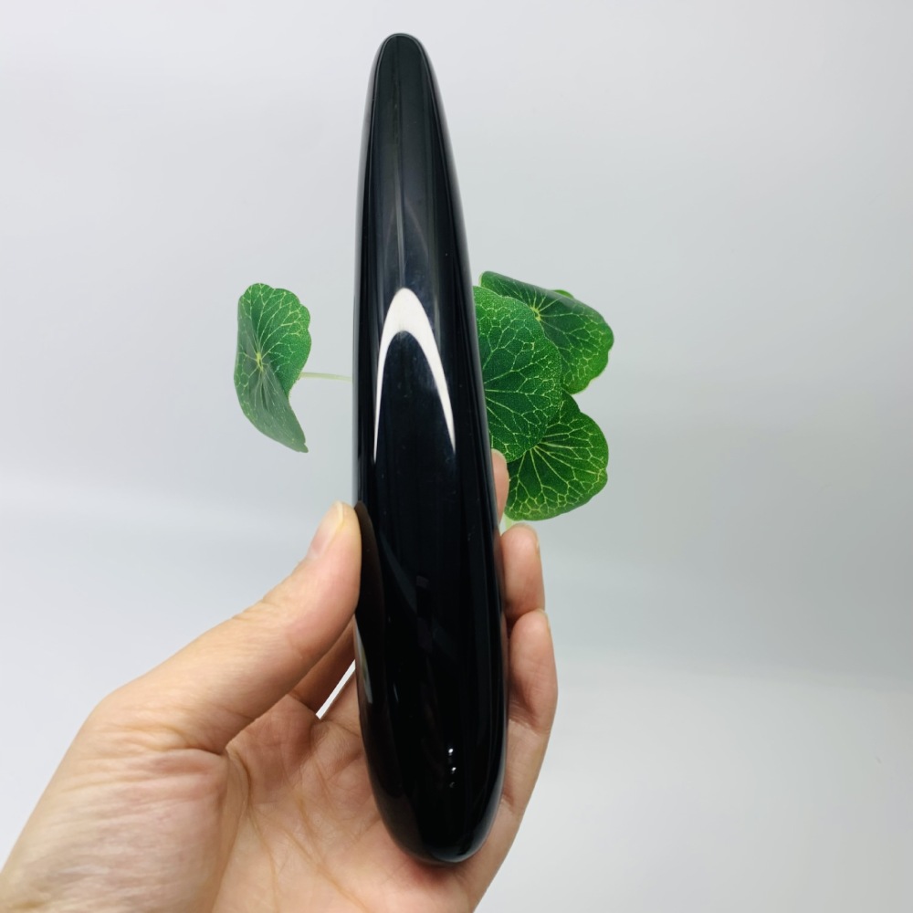 MYK5368-Natural Obsidian Vibrator/Vaginal Dildo