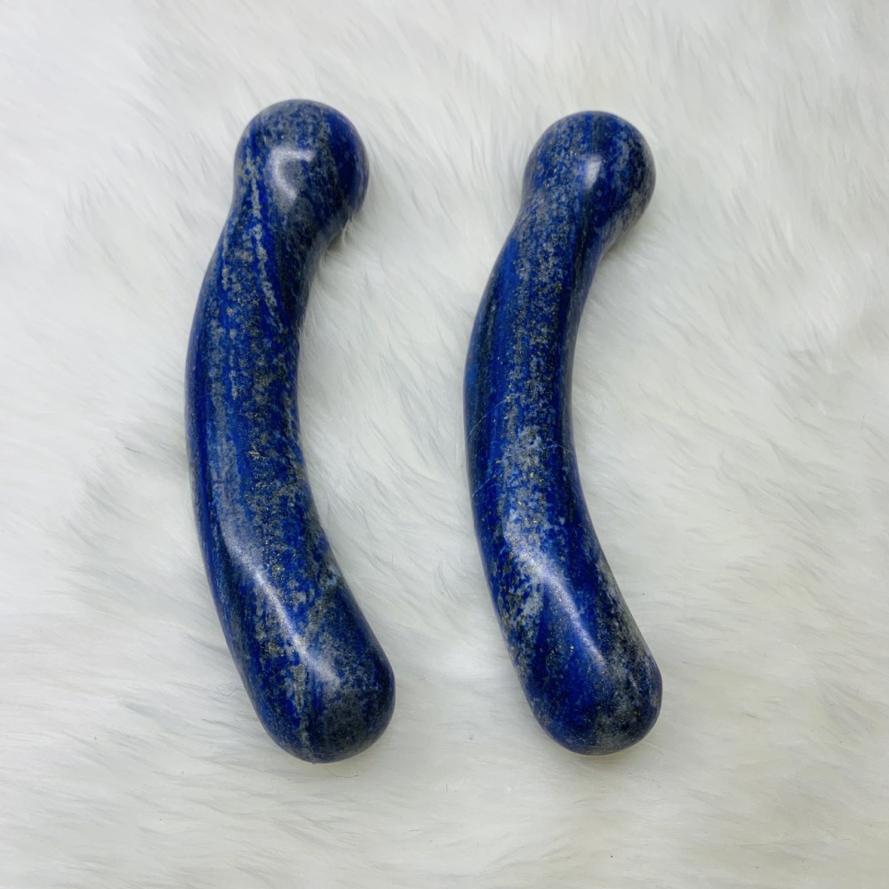 MYK5350-Natural Lapis Lazuli Vibrating Muscle/Vaginal Stick