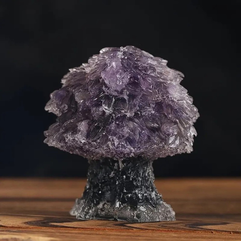 MYK5327-Natural Amethyst Chips and Epoxy Resin Tree