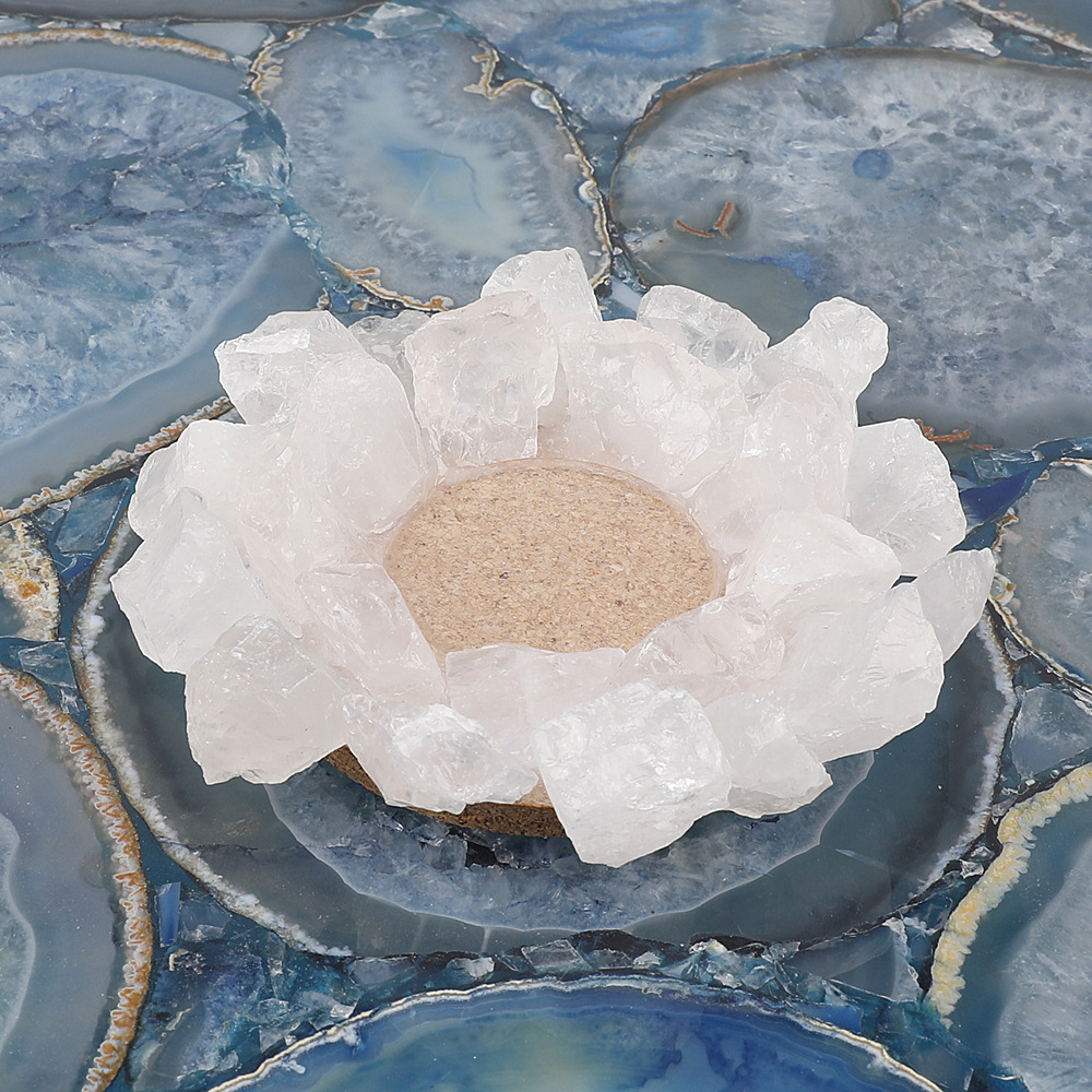 MYK5497-Natural Crystal Candlestick