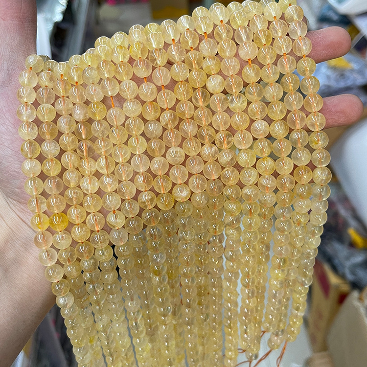 MYK5550-Natural Brazilian Citrine Beads
