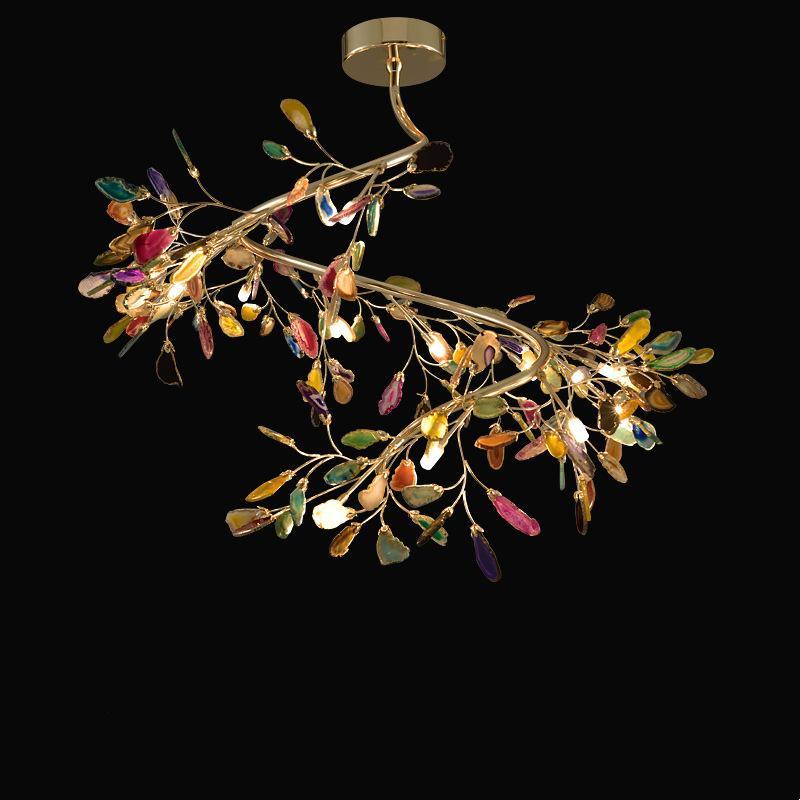 Natural Agate Chandelier