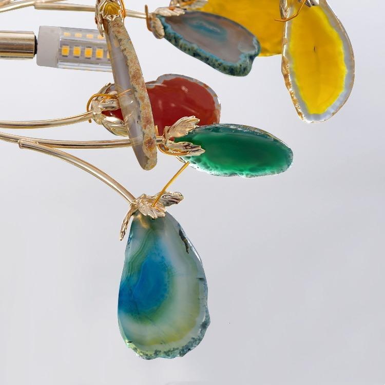 Natural Agate Chandelier