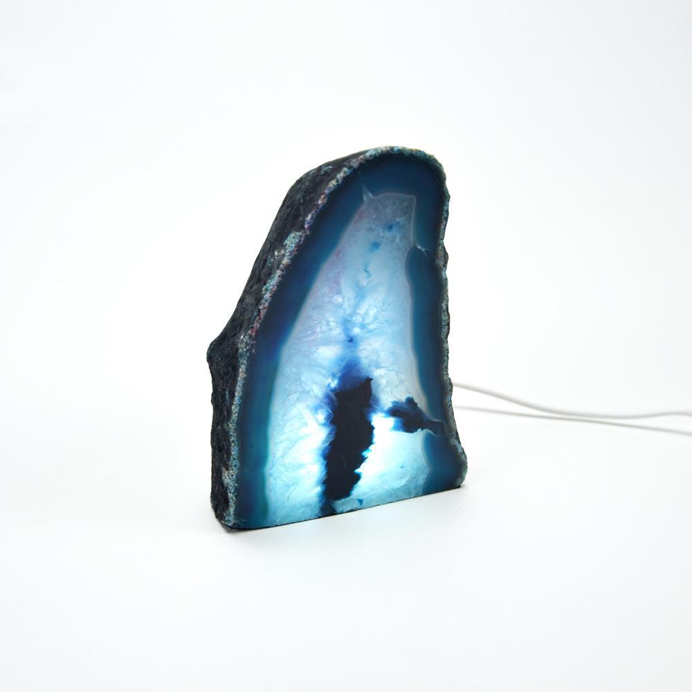 Natural Agate and Crystal Night Light