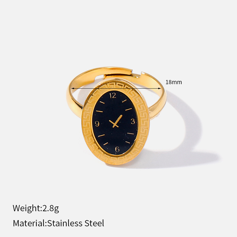 Stainless steel watch-shaped jewelry set