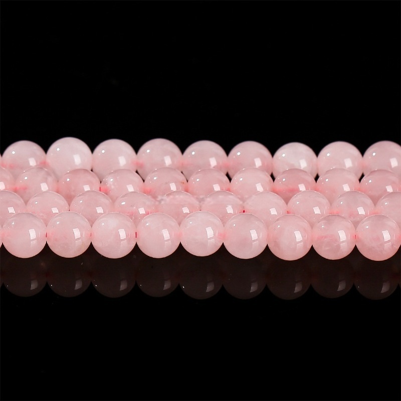 Natural  rose quartz round beads DIY jewelry accessories