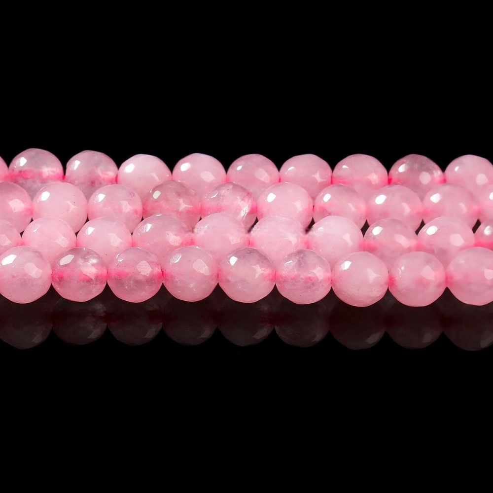 Natural  rose quartz round beads DIY jewelry accessories