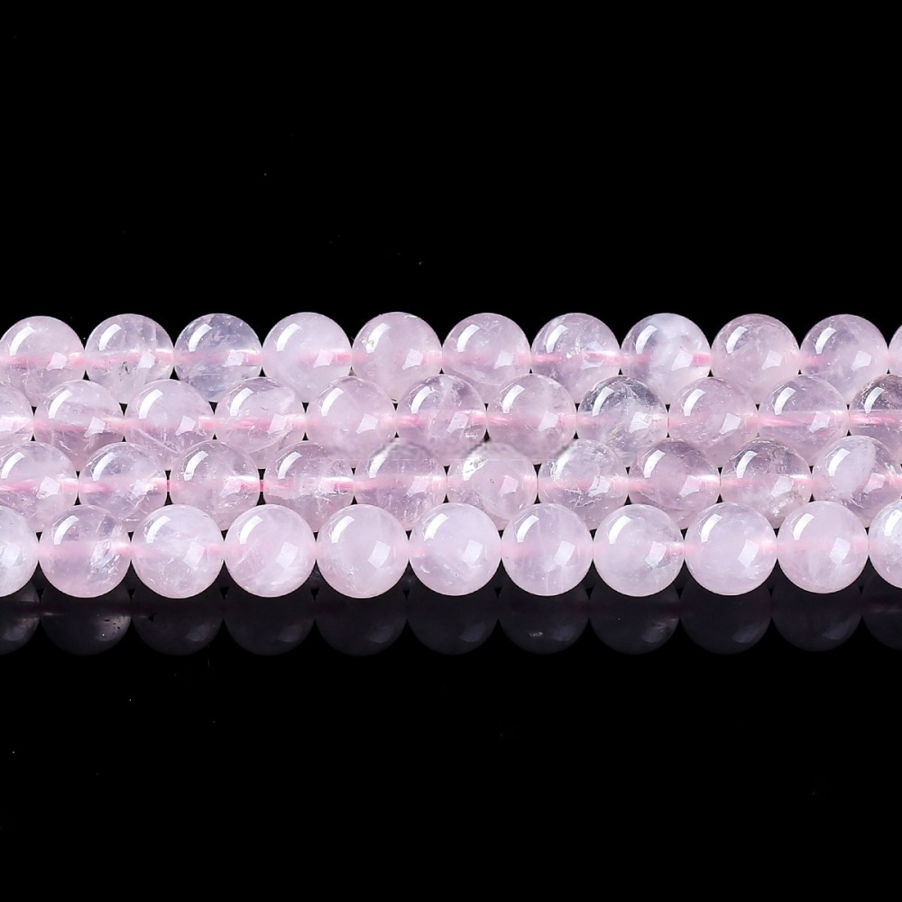 Natural  rose quartz round beads DIY jewelry accessories
