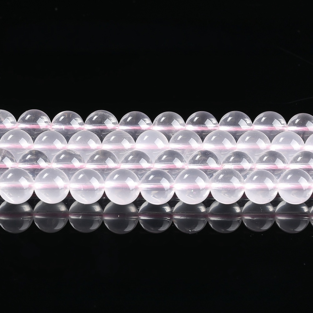 Natural  rose quartz round beads DIY jewelry accessories