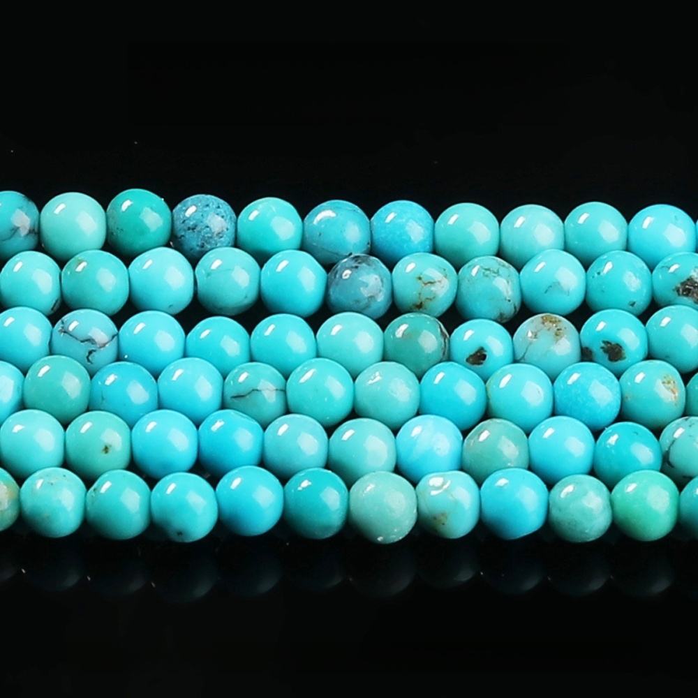 MYD0139-Natural Hubei turquoise loose beads DIY jewelry accessories