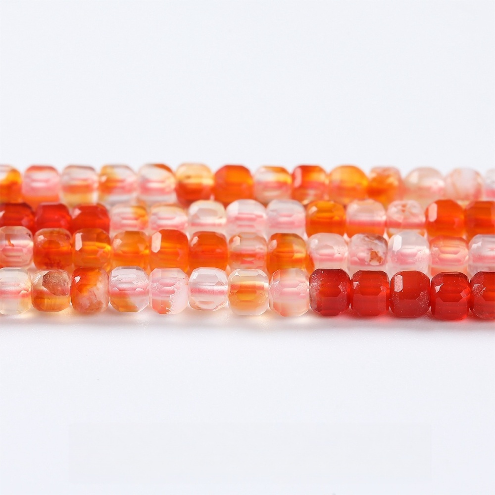 2mm natural crystal cut sugar cube loose beads suitable for DIY