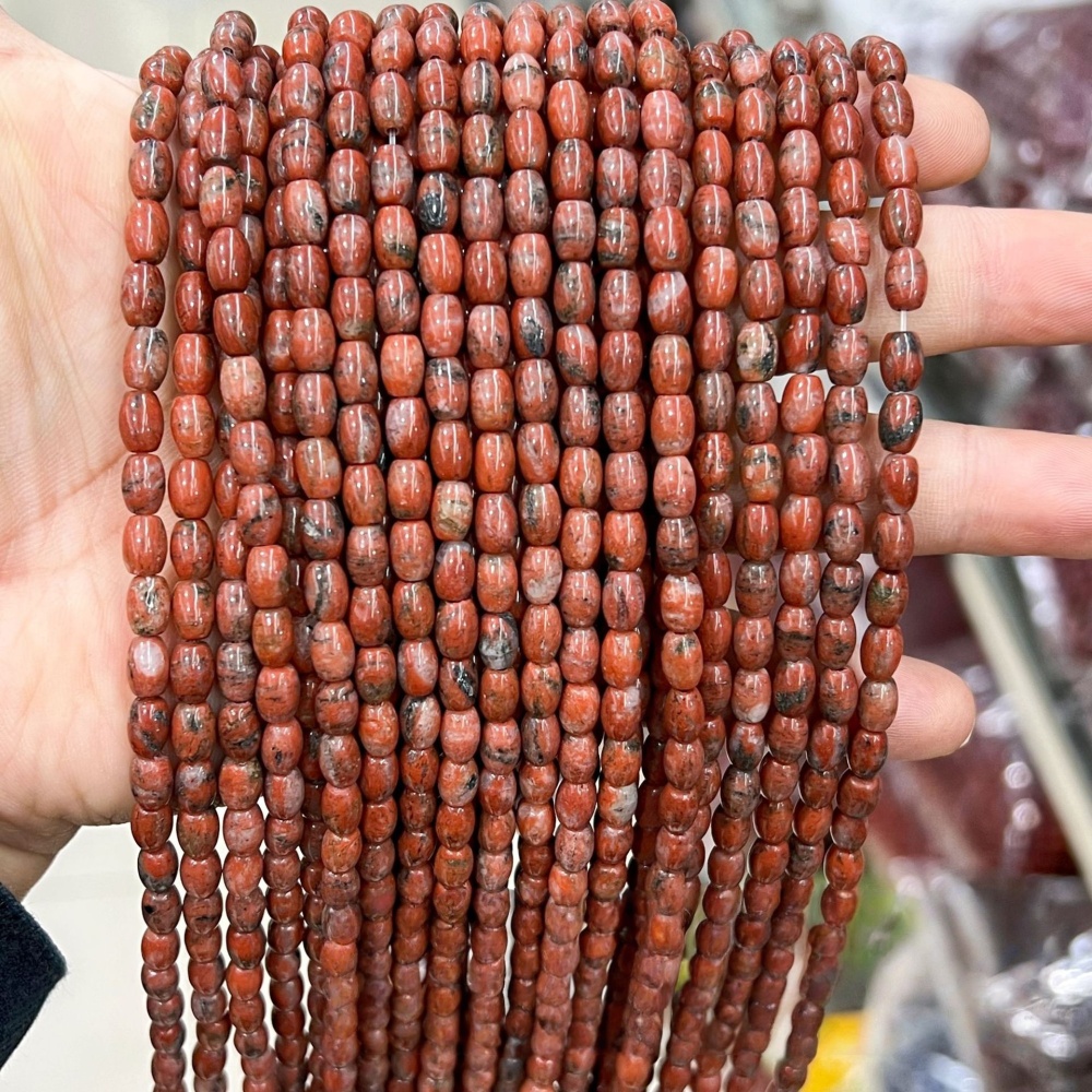 4x6mm natural stone millet beads loose beads