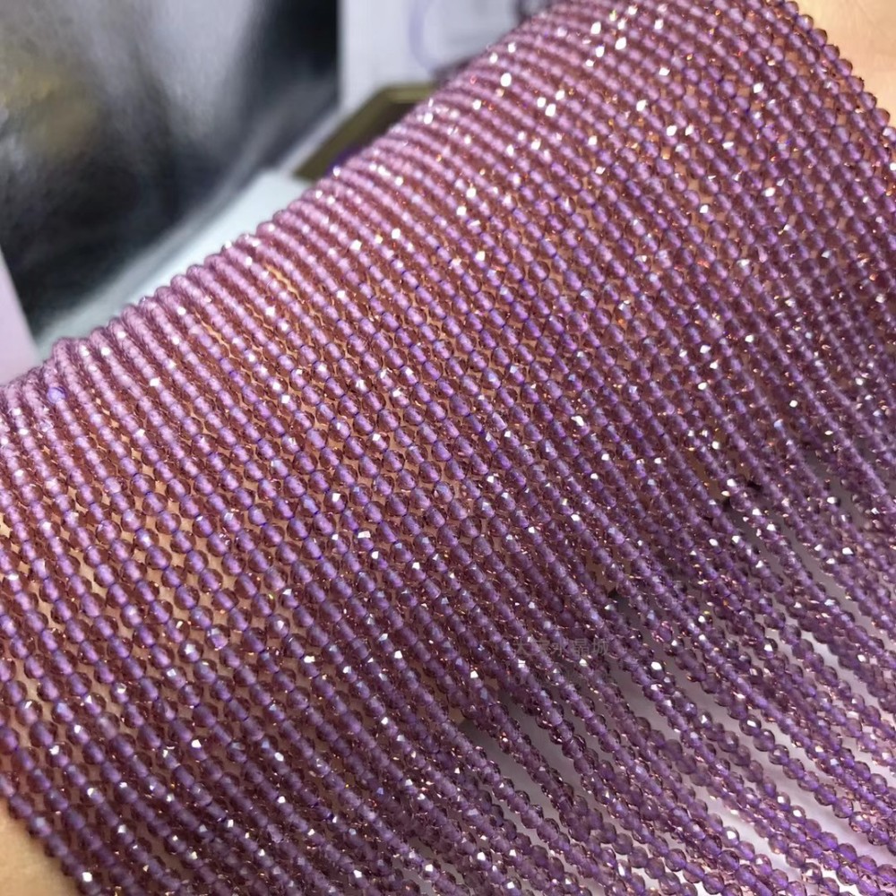 Natural Light Purple Spinel Faceted Beads