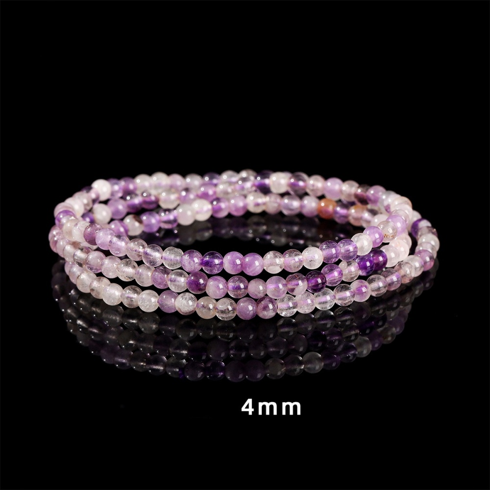 MYA2979--Natural purple asai multi-strand bracelet