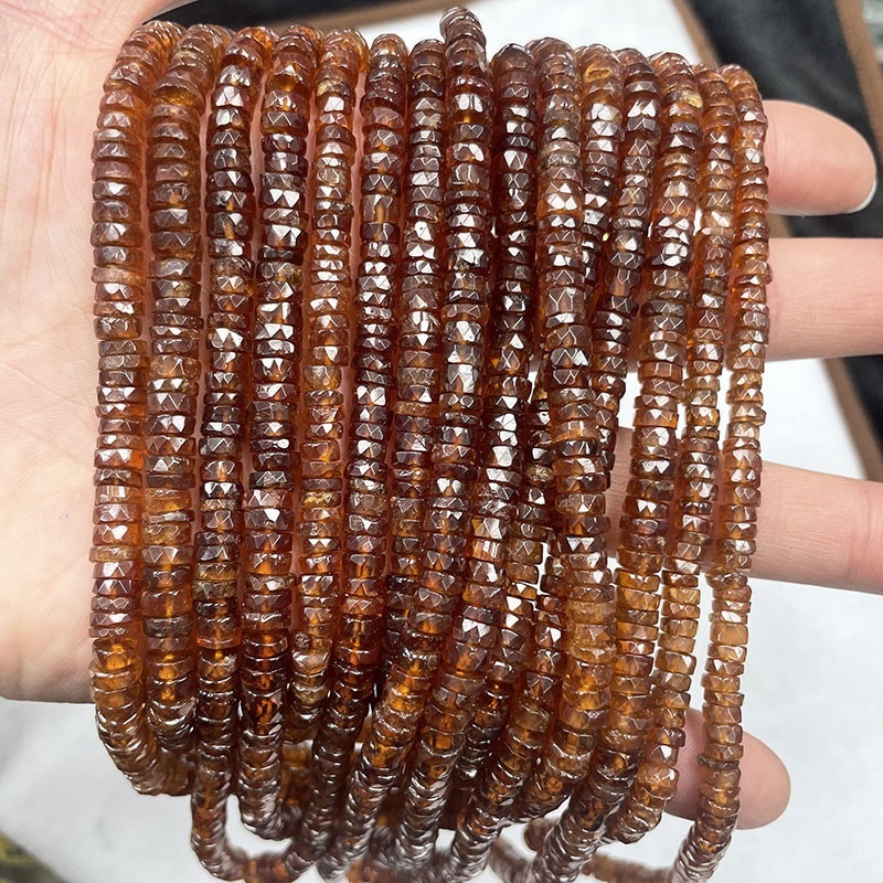 MYA3107--Natural Orange Pomegranate Hericium Irregularly Cut Spasm