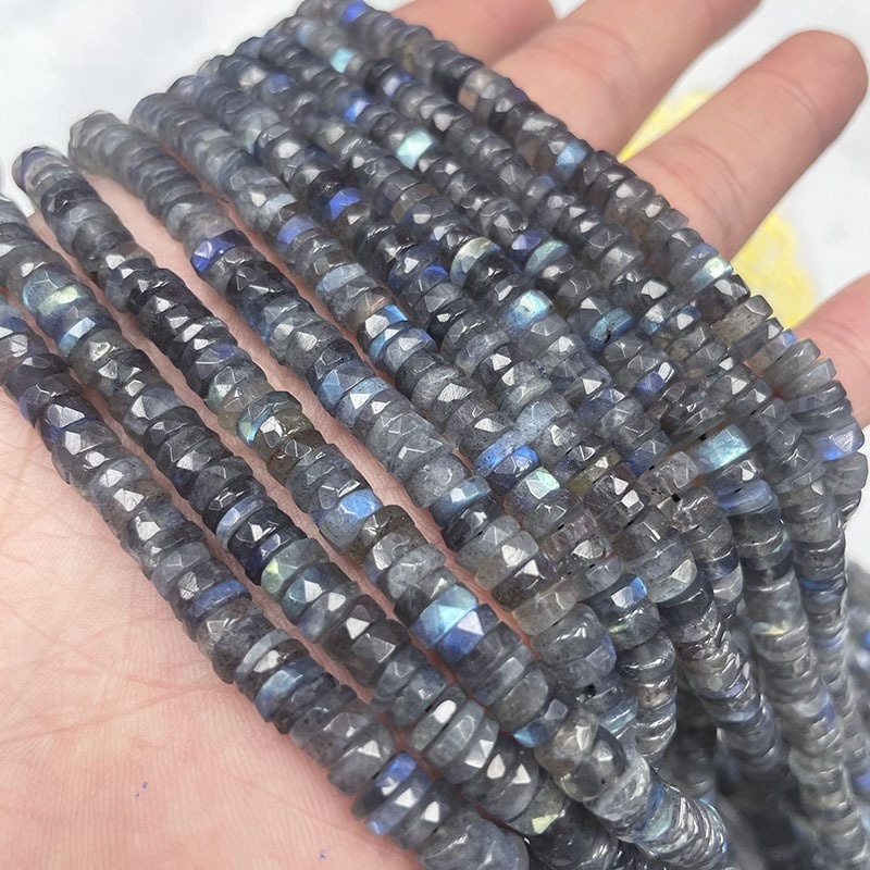 MYA3108--Natural Labradorite irregularly cut septa