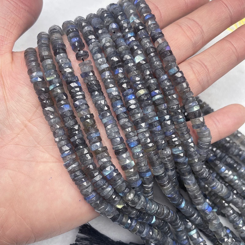 MYA3108--Natural Labradorite irregularly cut septa