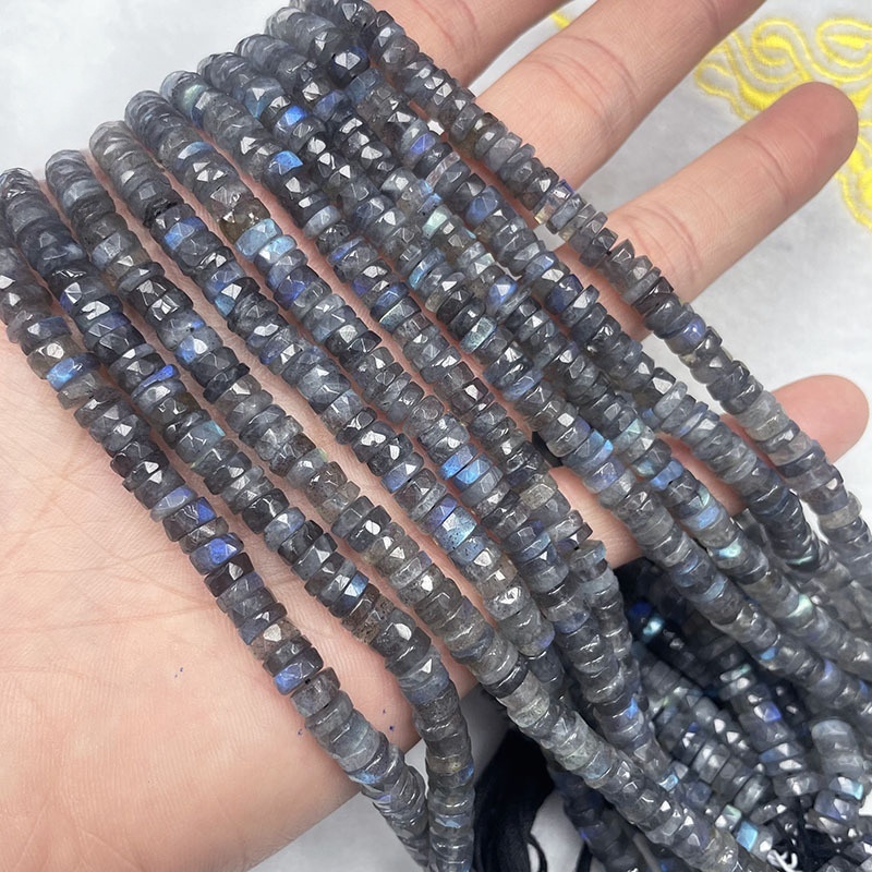 MYA3108--Natural Labradorite irregularly cut septa