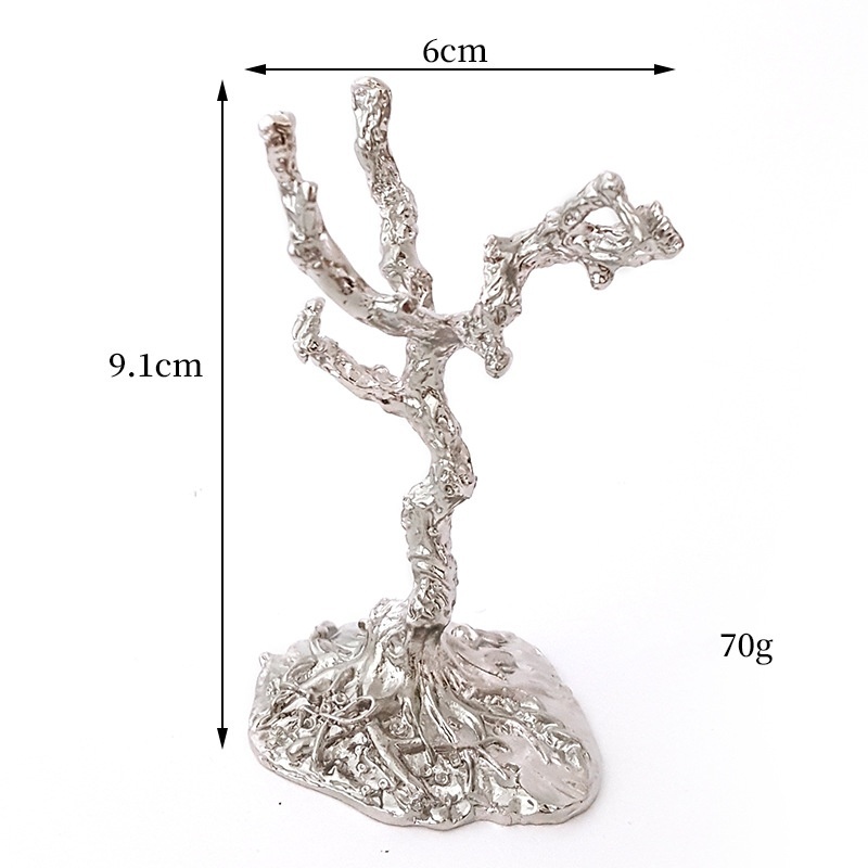 MYA3071--20pcs Dead Tree Branch Crystal Ball Base with Metal Ore Stand