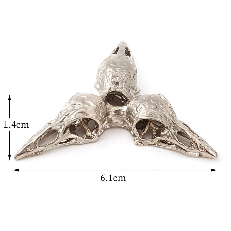 MYA3074--20pcs Crystal ball base, small ball support, alloy metal bird skull holder