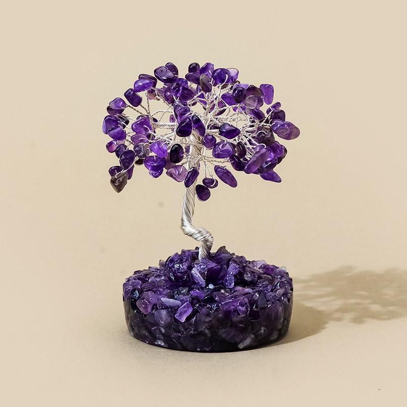 Natural Crystal Tree Ornament