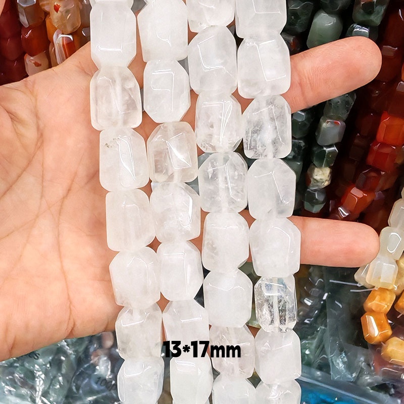 MYA3248--13*17mm Natural Clear Quartz Double-Turtle Faceted Beads