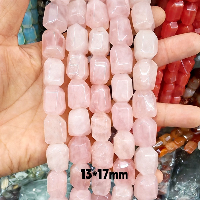 MYA3251--13*17mm Natural Rose Quartz Double-Turtle Faceted Beads