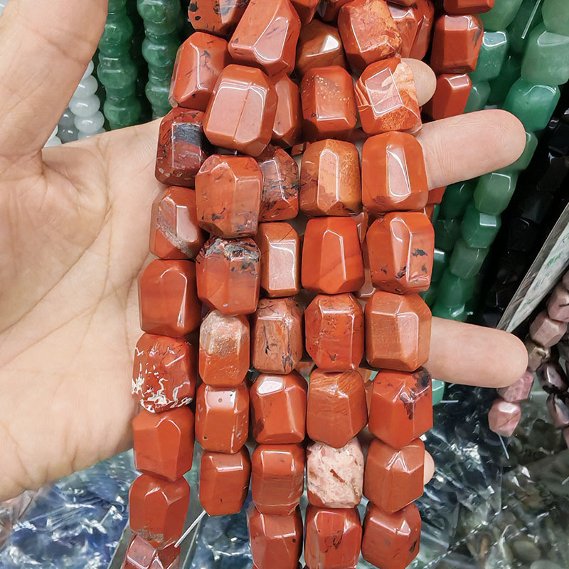 MYA3255--13*17mm Natural Red Jasper Double Turtle Faceted Beads