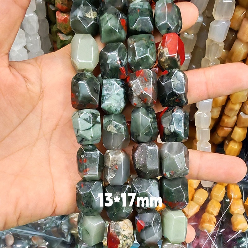 MYA3261--13*17mm Natural Dragon Blood Stone Double Turtle Faceted Beads