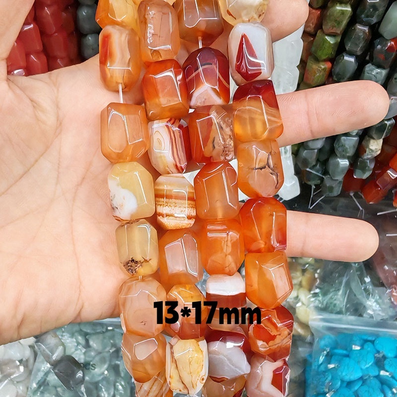 MYA3263--13*17mm Natural Striped Red Agate Double Turtle Faceted Beads
