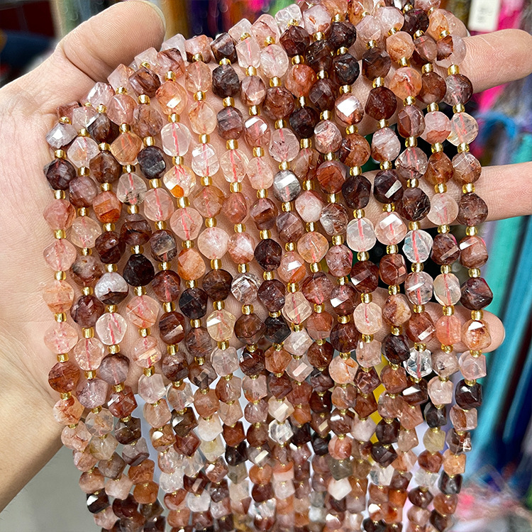 Twisted Faceted Crystal Beads