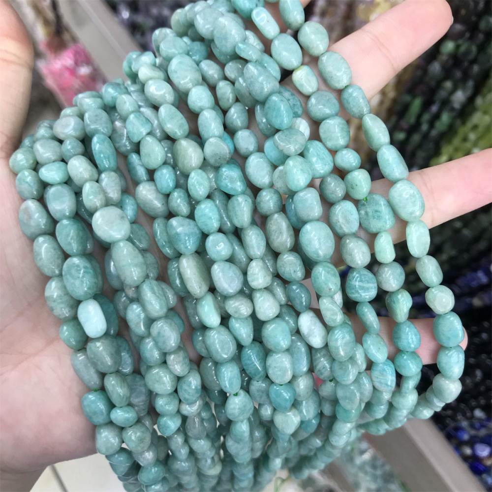 MYA3371--5-7mm Natural Amazonite Irregularly Shaped Beads