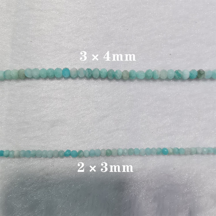 Natural Amazonite Abacus Beads (Faceted)