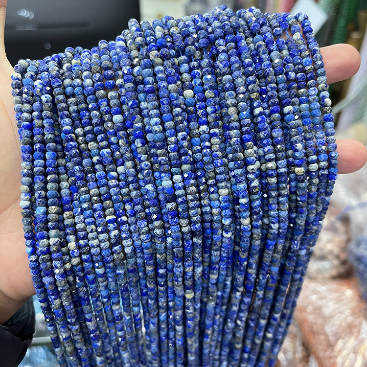 3*4mm Natural Stone Abacus Faceted Beads