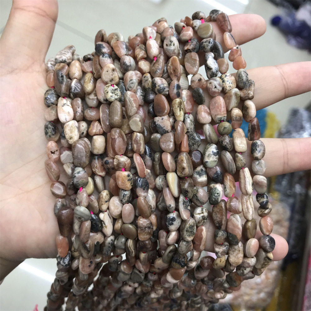 MYA3384--5-7mm Natural Rhodochrosite Irregularly Shaped Beads