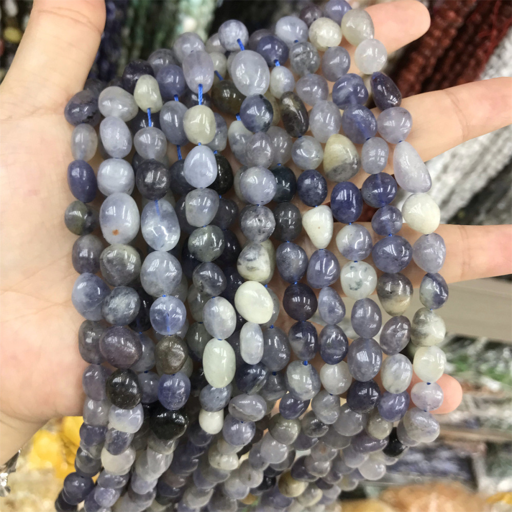 MYA3415--8-10mm Natural Irregularly Shaped Iolite Beads