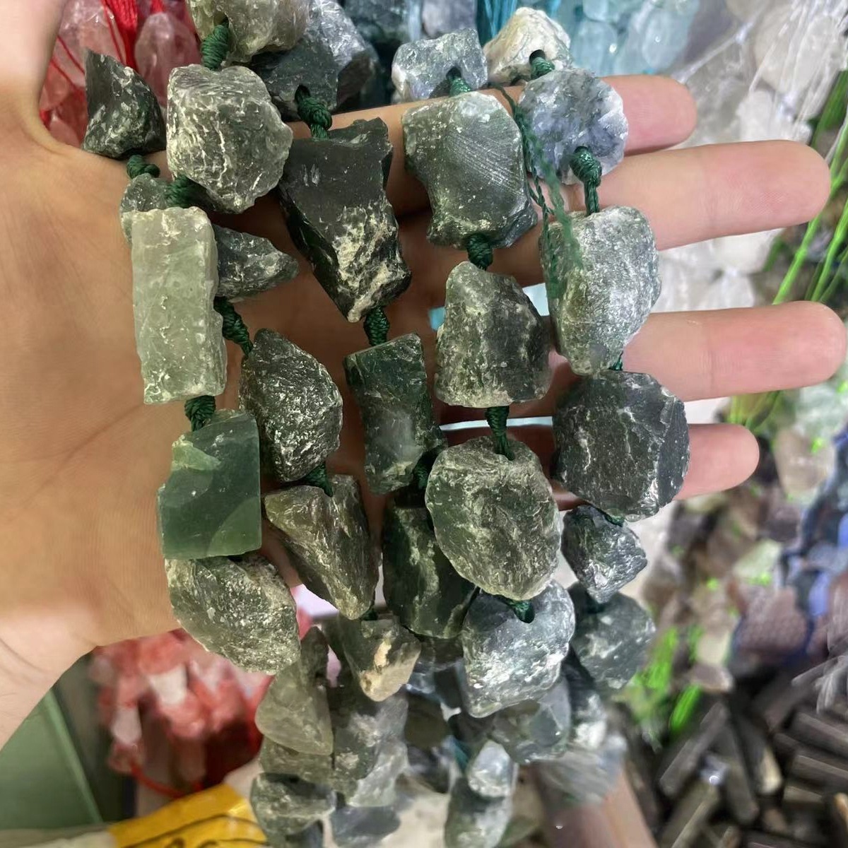 MYA3543--20x30mm Natural Indian Agate Irregular Raw Beads