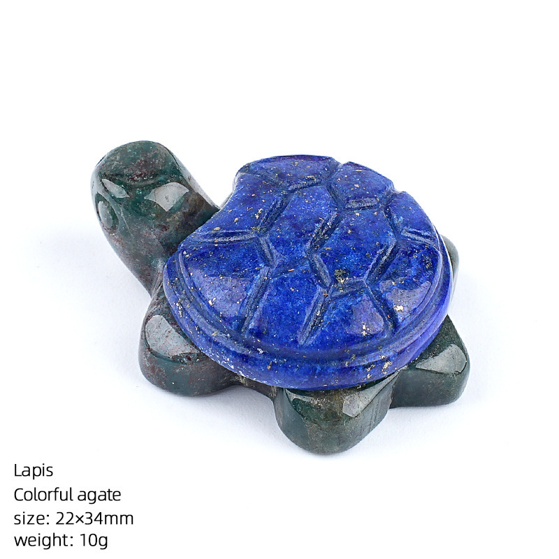 22*34mm Natural Crystal Turtle Ornament