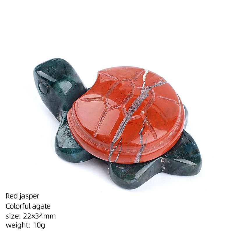 22*34mm Natural Crystal Turtle Ornament