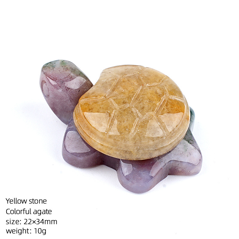 22*34mm Natural Crystal Turtle Ornament