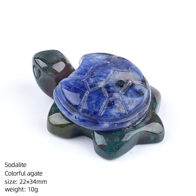22*34mm Natural Crystal Turtle Ornament