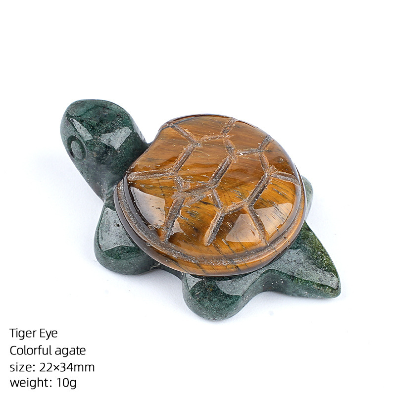 22*34mm Natural Crystal Turtle Ornament