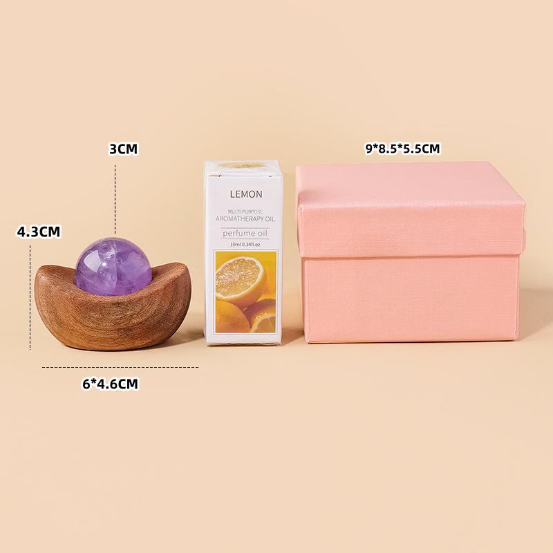 Natural Crystal Ball Diffuser Stone