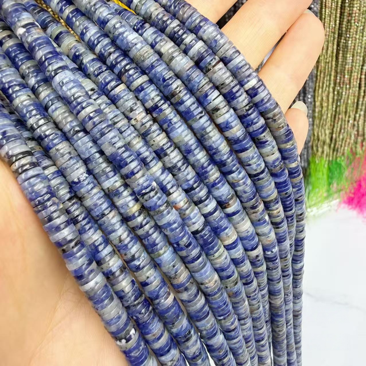 MYA4404--Natural Sodalite Round/Square Sheets