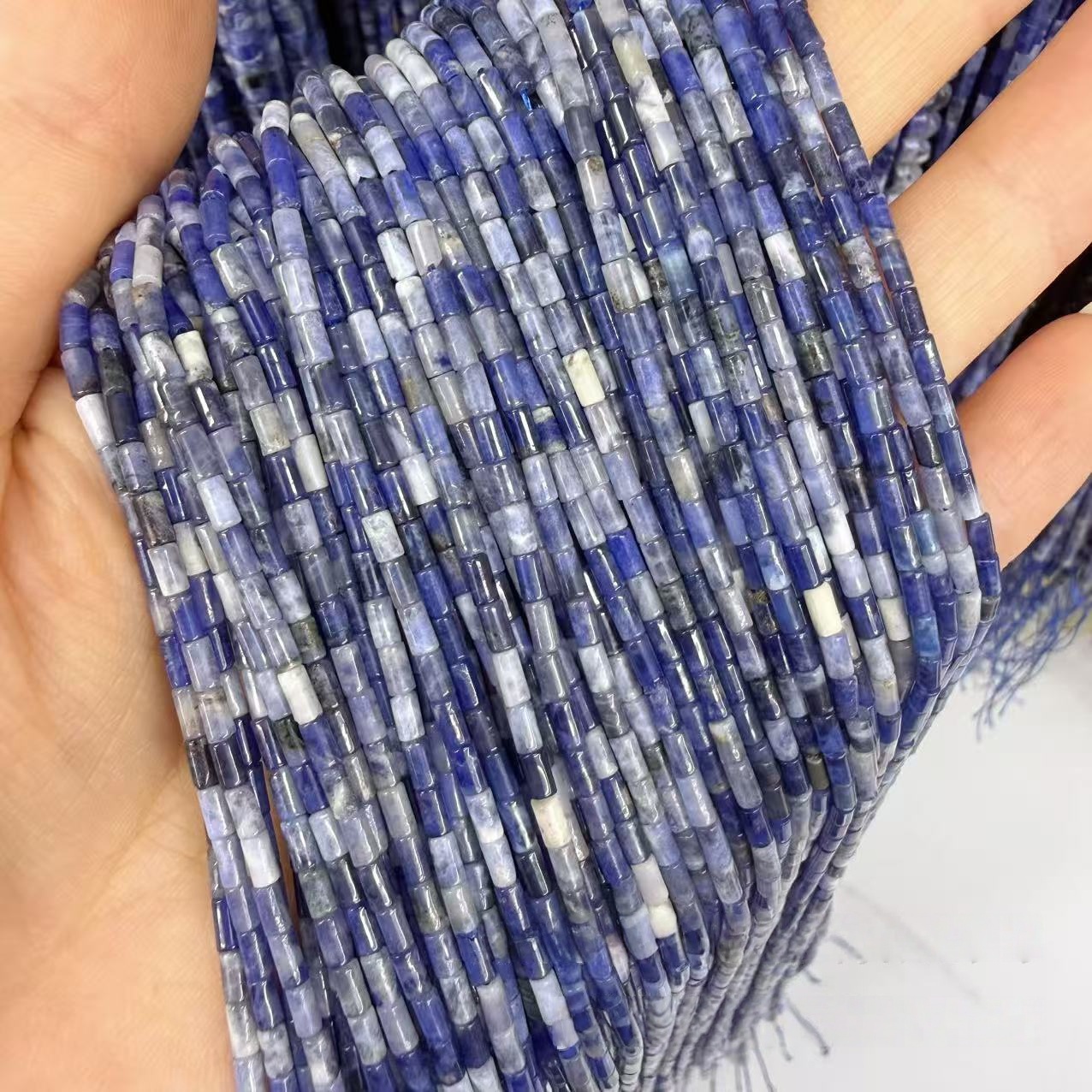 MYA4405--Natural Sodalite Round/Cylinder/Square