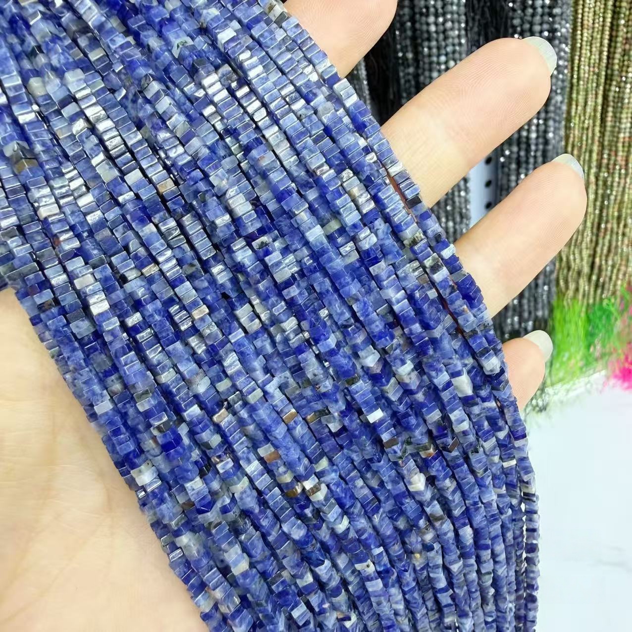 MYA4404--Natural Sodalite Round/Square Sheets