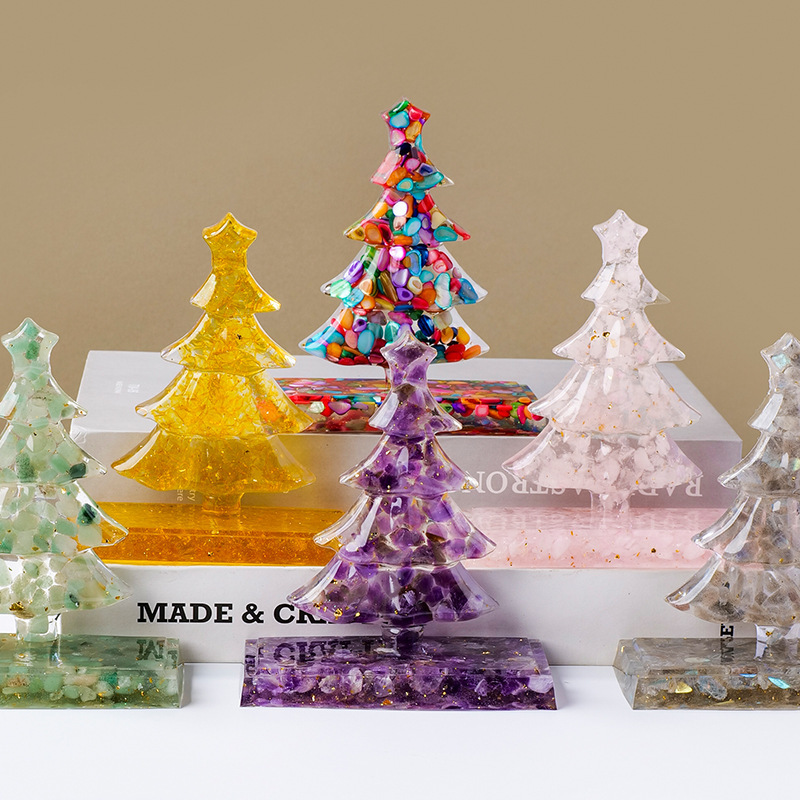 Crystal Chip Christmas Tree Ornament